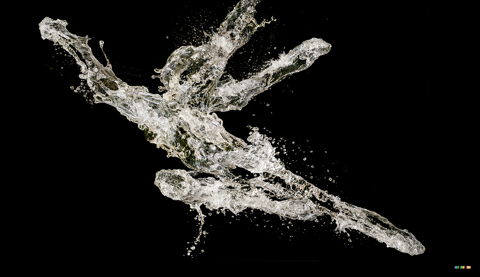 Wasser-Wesen, 110x190cm, Digitaldruck
